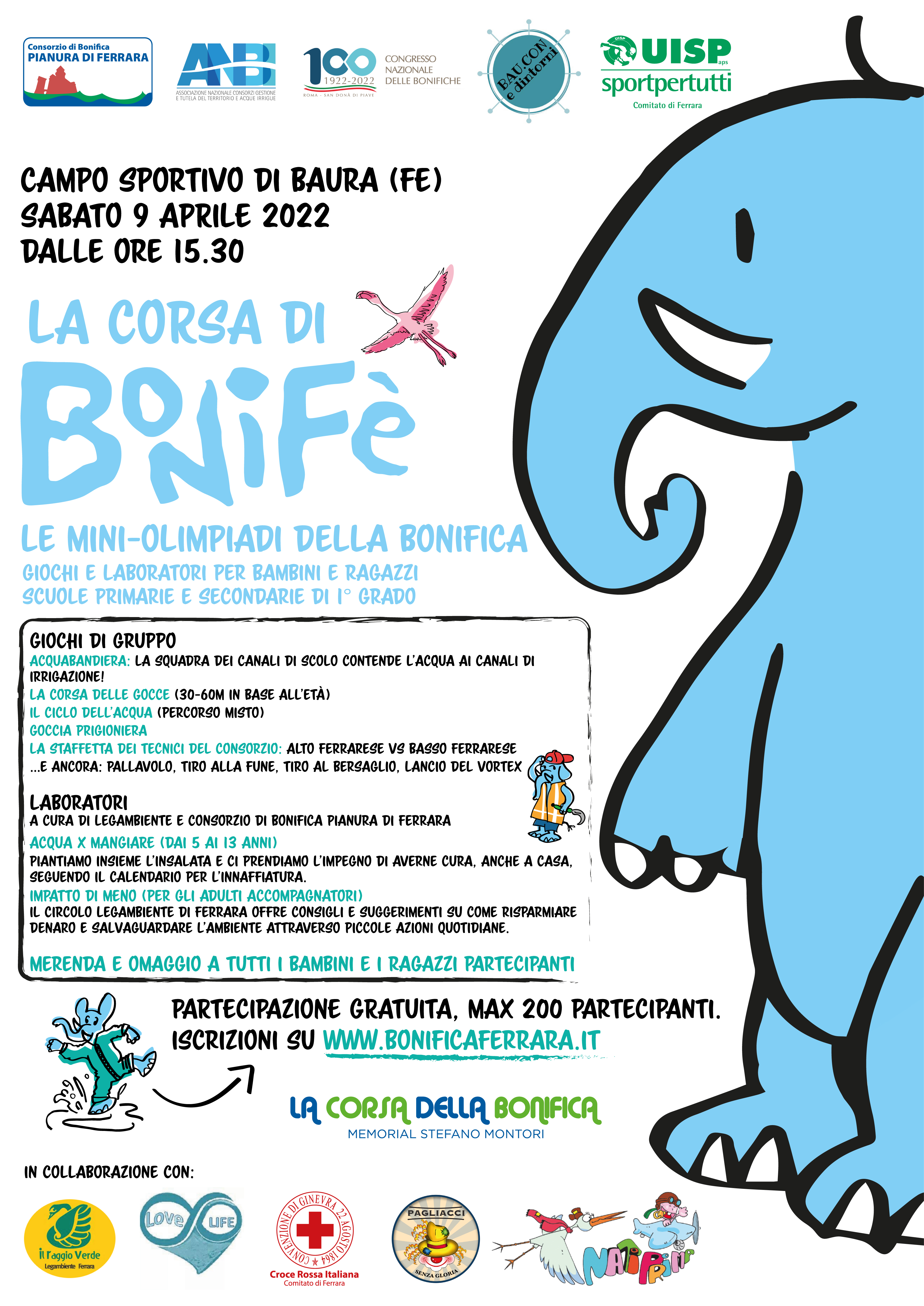La Corsa di Bonifè, le Mini Olimpiadi della Bonifica